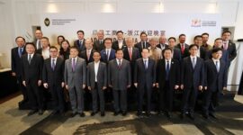 Menteri Pertahanan Prabowo Subianto di acara Kadin-Zhejiang Welcoming Gala Dinner yang digelar di Jakarta. (Dok Tim Media Prabowo Subianto)