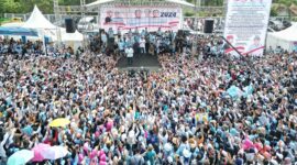 Calon Presiden nomor urut dua Prabowo Subianto kampanye di Subang. (Dok. TKN Prabowo Gibran)