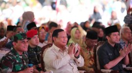Menteri Pertahanan (Menhan) RI Prabowo Subianto di Bangkalan, Madura, Jawa Timur. (Dok. Tim Media Prabowo)