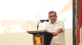 Sekjen Partai Gerindra Ahmad Muzani menghadiri konsolidasi Pemenangan Satu Putaran bersama kader Gerindra Sumatera Barat. (Dok. Tim Media Gerindra)
