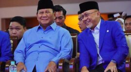 Presiden terpilih Prabowo Subianto menghadiri Rapat Koordinasi Nasional (Rakornas) partai PAN di Jakarta. (Dok. Tim Media Prabowo Subianto)