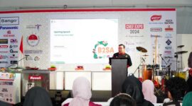 Kepala Bapanas Arief Prasetyo Adi hadir pada Indonesian Chef Association (ICA) Chef Expo Tahun 2024 di Jakarta. (Dok. Tim Komunikasi Bapanas)