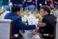 Jamuan santap malam kenegaraan, antara Presiden Republik Indonesia Prabowo Subianto dan Presiden Republik Prancis Emmanuel Macron yang digelar pada Rabu malam, 28 Mei 2025, di Istana Negara, Jakarta.. (Dok. Tim Media Prabowo Subianto)