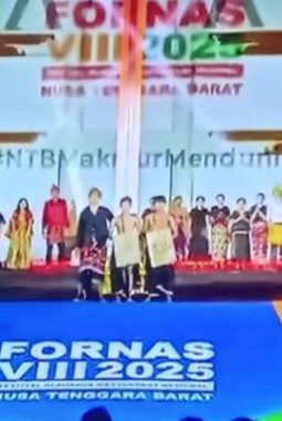 Runway Bandara Selaparang Jadi Parkiran FORNAS VIII NTB